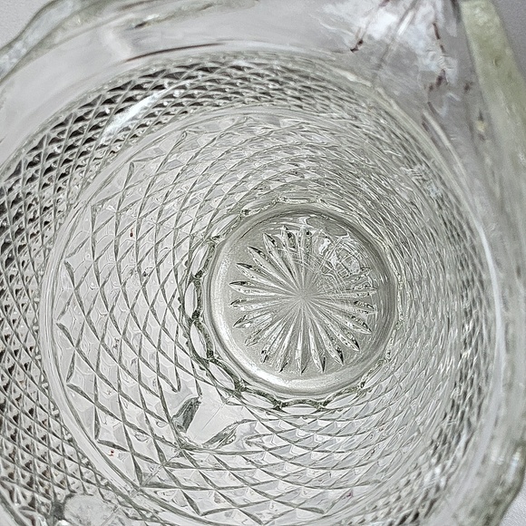 VINTAGE Large Cut Glass Pitcher - Picture 5 of 5